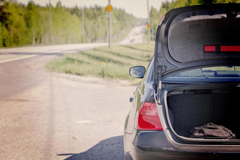 Car with trunk open Car with trunk open